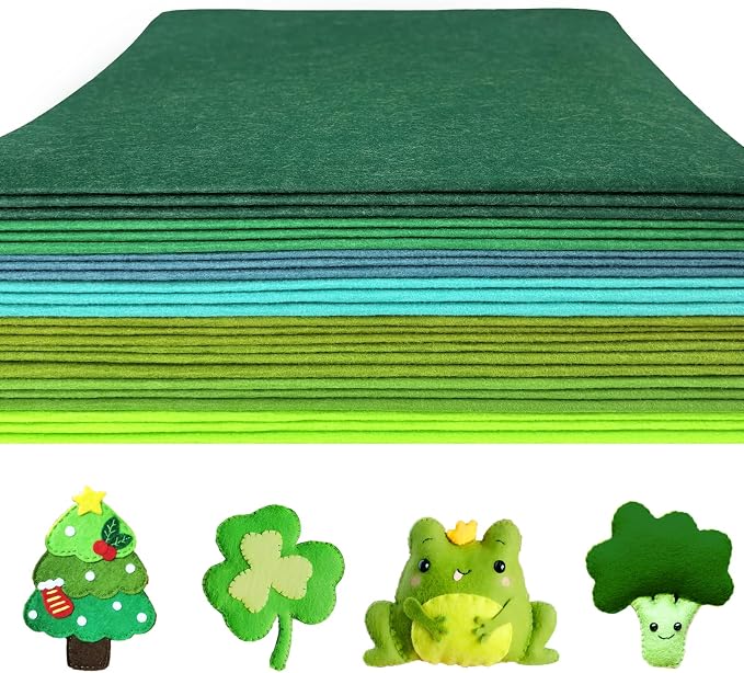24 Pcs 11.8 x 35.4 Inch Wool Blend Felt Sheets by PURREITTI-EnjoyPrettyLife
