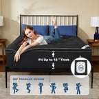 BEDLORE King Mattress Topper, Thick Pillow Top Pad - Image 4