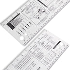 Culinary Ruler Cutting Reference Template Cooking Measurement | Acrylic - Image 3
