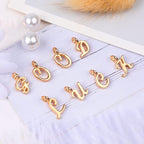 SANNIX 156Pcs/6 Sets Gold Letter Charms - Image 5