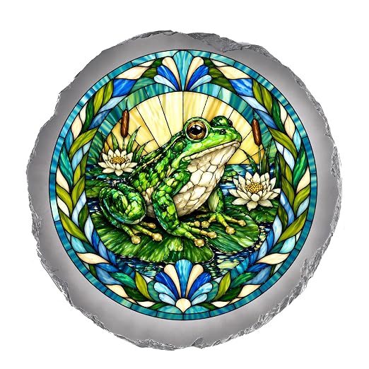 Magnolia Garden 10-Inch Garden Frog Stepping Stone by DicksonsGifts