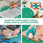 Headley Tools 10"x10" Round Rotating Cutting Mat, Self Healing Mat - Image 7