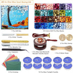 Comealltime Wax Seal Kit with Gift Box, Sealing Wax Warmer, Metallic Pen - Image 3