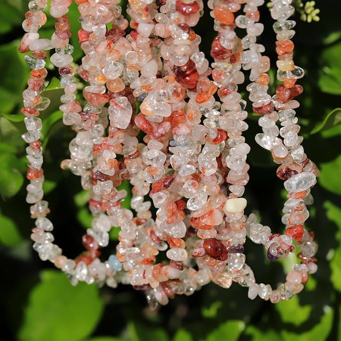 400pcs Natural Chip Stone Beads - Image 3