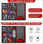 Grajar DND Dice Tray and Tower: Portable Dice Storage - Image 2