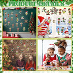 Gersoniel 72 Pcs Kid Christmas Elf Decor Xmas Cartoon Bulletin Board Cutout | - Image 6