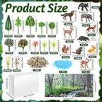 Teyva Daily 48 Pcs Forest Diorama Kit Habitat Project Box Set Forests Diorama - Image 3
