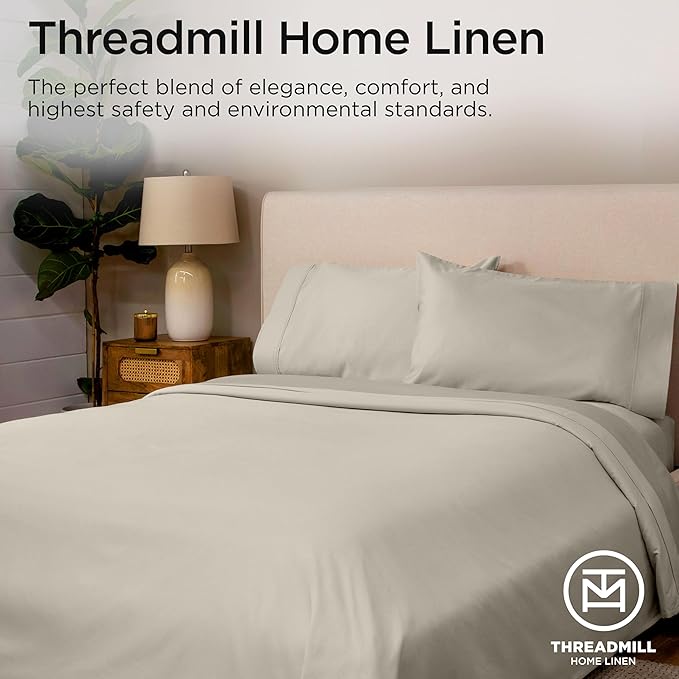 Threadmill Full Size Sheets | 800 Thread Count Bed Sheets - Image 2