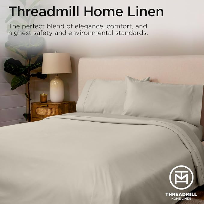 Threadmill Sheets for Twin Mattress | 800 Thread Count Twin Bed Sheets Set - Image 7