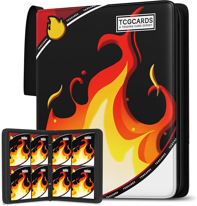 Trading Card Binder 4 Pocket, Card Binder 400 Pockels Card Book Holder Cards by Unknown