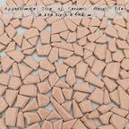 200g Ceramic Mosaic Tiles for Crafts, Irregular Stained Ceramic 0.2"x0.8" - Image 5