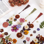 344 Pcs Pressed Flower Bookmark Making Kit | 50 Laminating Pouches - Image 3