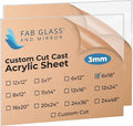 Fab Glass and Mirror Pack of 2 Plastic PET Acrylic Plexiglass Sheet 1/8 inch by FabGlassandMirror
