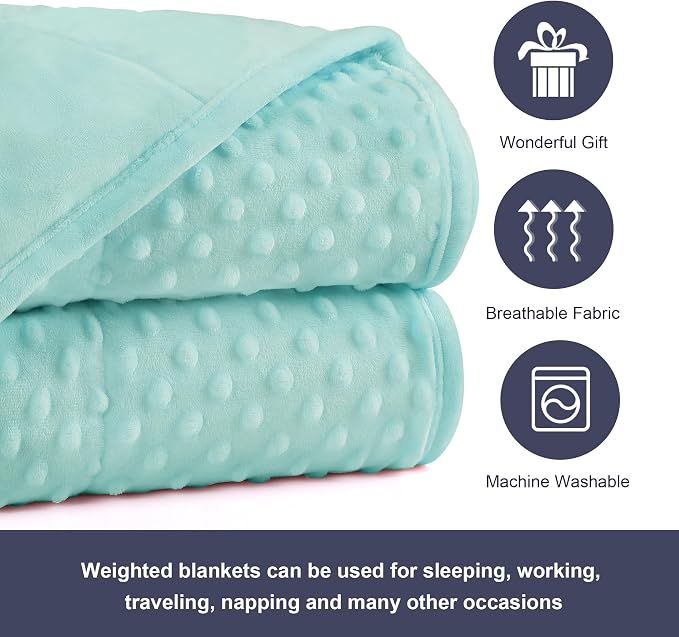 Alomidds Weighted Blanket, Luxury Velvet Weighted Blankets - Image 4