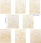 Piatoeke 16PCS 5.9×4.7in Unfinished Wooden Halloween Cutouts Board - Image 2