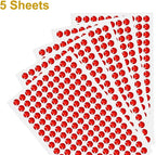 HARFINGTON 5 Sheet/800pcs Rhinestone Adhesive Stickers Self Adhesive Acrylic - Image 3