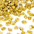 DomeStar 150PCS Gold Acrylic Ice Rocks – Faux Gems Nuggets Vase Fillers Pot of by DOMESTAR