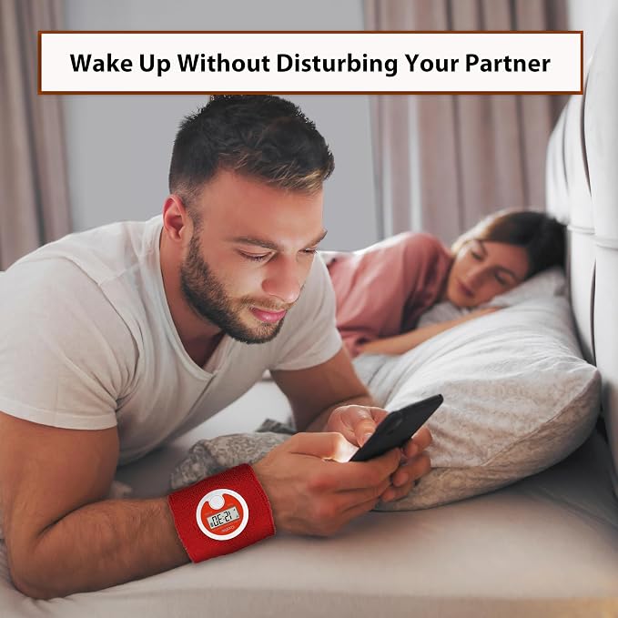 CoolFire Vibrating Alarm Clock Wristband, Silent Wake-Up Watch - Image 2