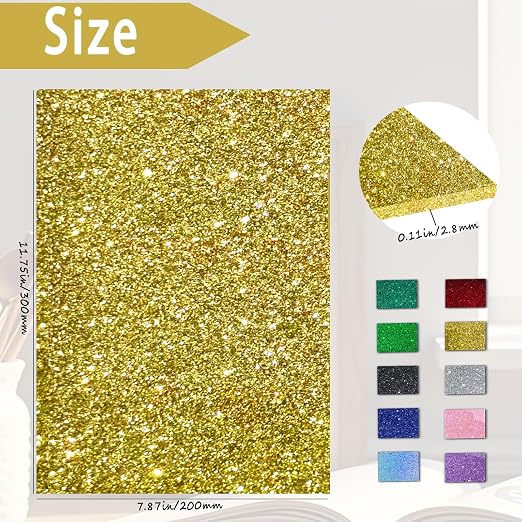 Glitter Acrylic Sheets 12"x8" 1/8" Thick, 2 Pack | Cast Sparkly Acrylic - Image 2