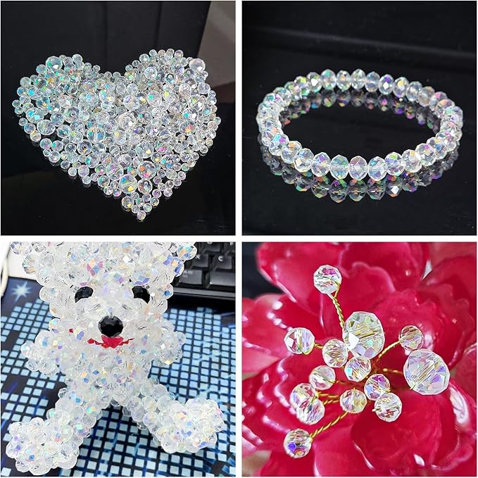 220Pcs 10mm Crystal Glass Beads - Image 4