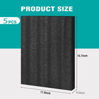 AurDo 5 Pcs Black Polyurethane Foam Sheet, Toolbox Storage - Image 2