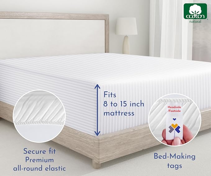 California Design Den Twin XL Fitted Sheets 2 Pack Only - Image 6