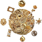 50 Pcs Luxury Golden Style Transparent Stickers - Image 5
