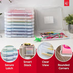 IRIS USA Board Game Storage Craft Organizer Box - Image 3