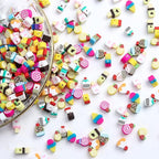 100pcs Mixed Polymer Clay Spacer Beads - Image 4