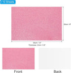 PATIKIL Dark Pink Shiny EVA Glitter Foam Sheet 11 x 8 Inch 2mm Thick - Image 2
