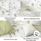 LEMIROE Botanical Cotton Comforter Queen Size - Image 5