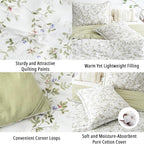 LEMIROE Botanical Cotton Comforter Twin Size - Image 5