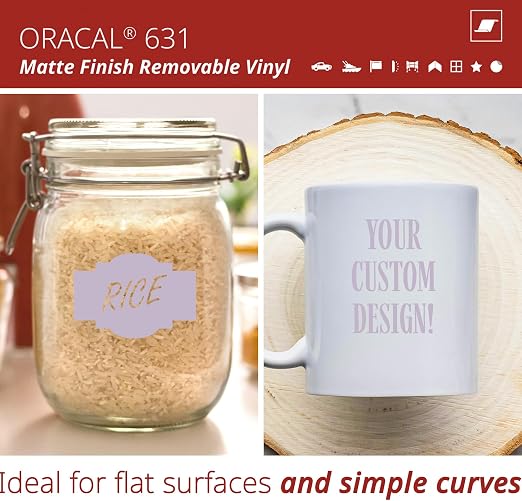 ORACAL 631 Matte Wisteria Vinyl Durable Roll Easy to Weed Permanent Adhesive - Image 2
