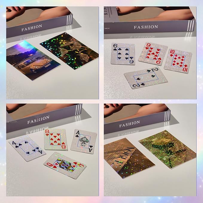 36 Sheets Holographic Laminating Sheets Clear Self Adhesive Sticker Paper | - Image 5