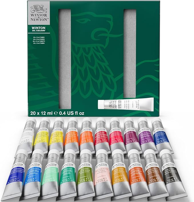 Winsor & Newton Winton Oil Color Paint Set, 20 x 12ml Tubes - Image 11