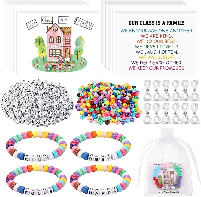 Tondiamo 24 Sets Back to School Gifts Friendship Bracelet Making Kit by Tondiamo