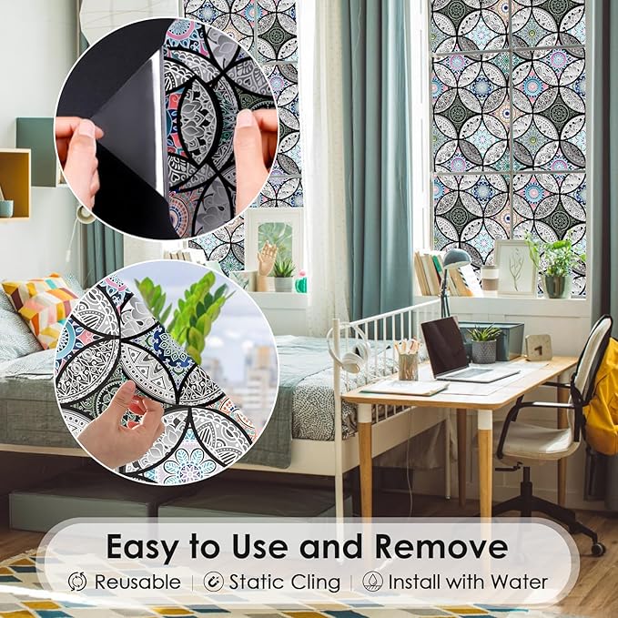 DKTIE Static Cling Decorative Window Film - Image 4
