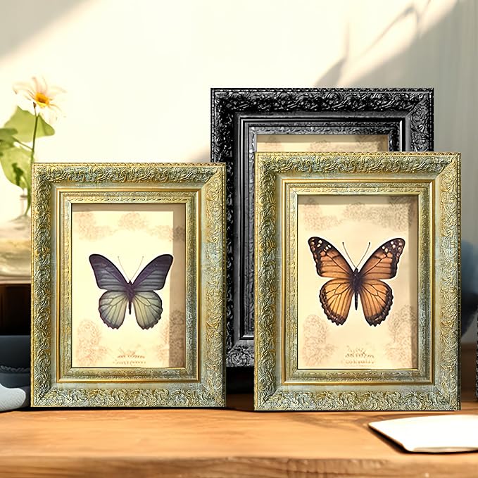 Vintage Picture Frame, Decorative Wall Hanging and Tabletop Display Photo Frame - Image 4