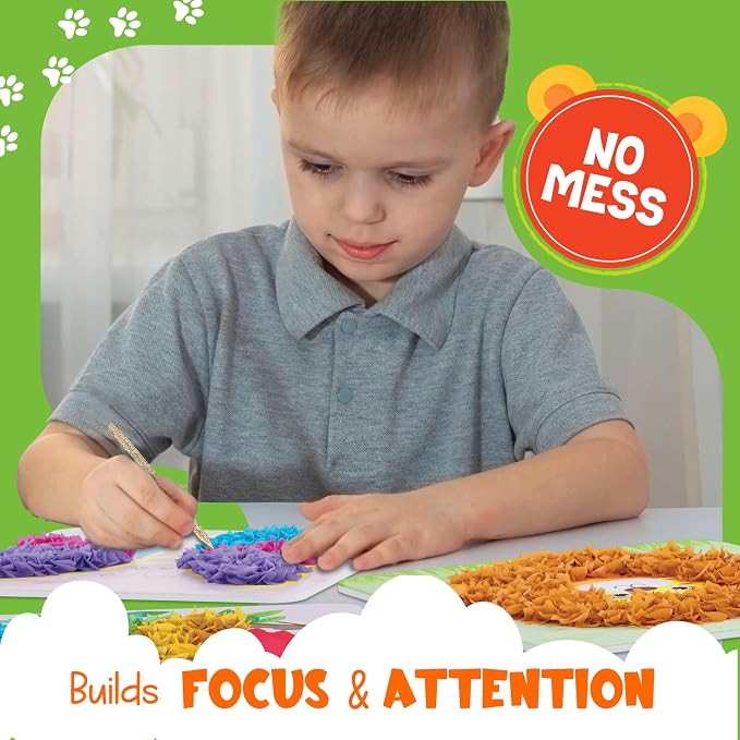 jackinthebox Poke Poke Art – Animals Theme, Mess-Free Fabric Art and Craft - Image 7