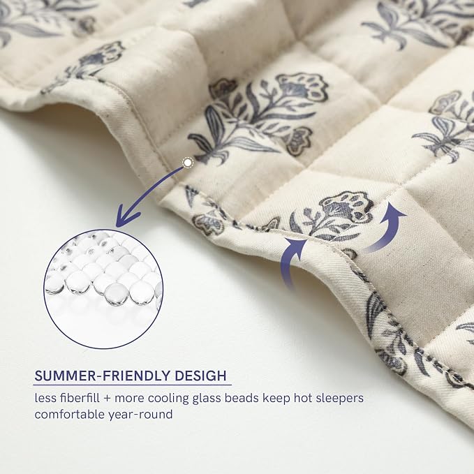 YnM King Size Linen Weighted Blanket - Image 5