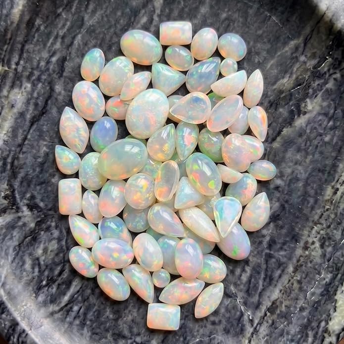 Natural AAAA+ Ethiopian Opal Cabochons Lot - Image 2