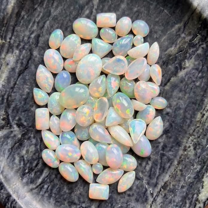 Natural AAAA+ Ethiopian Opal Cabochons Lot - Image 2