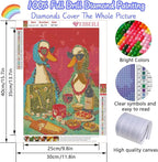 EIBEILI Diamond Art Kits for Adults, Party Duck Diamond Painting Kits for - Image 2