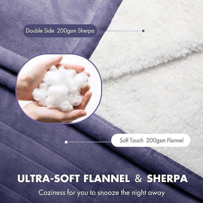 Heated Blanket Throw 50" x 60" - Image 3