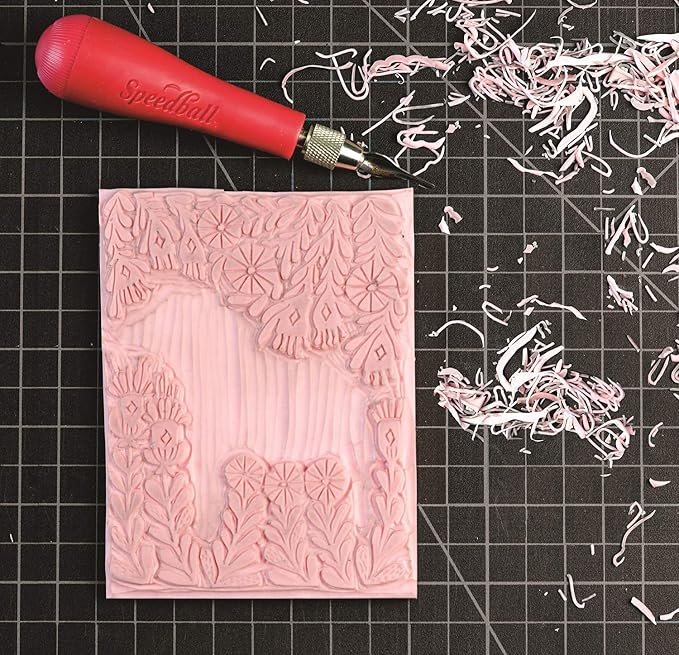Speedball 3 in. x 4 in. Speedy-Carve Linocut Block - Image 4