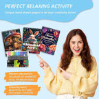 3Pcs Adult Coloring Book for Women Relaxation, Spiral Bound Adult Coloring - Image 3