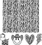 Tintnut Black Zebra Heat Transfer Vinyl, 6 Sheets 12" x 10" Iron on Vinyl | by Tintnut