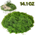 14.1oz Fake Moss for Crafts, Fairy Garden Accessories, Decorative Grass for - Image 2