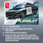 AMT 2021 Dodge Charger Police Pursuit 1:25 Scale Model Kits - Image 3