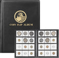 MUDOR Coin Flips 2x2 Holder Album, 120 Pockets Cardboard Storage Book | Coin by MUDOR